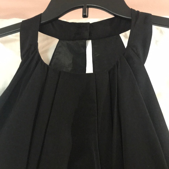 BCBG LBD.  High collar.  Open Back.  Silky lined - Picture 2 of 6